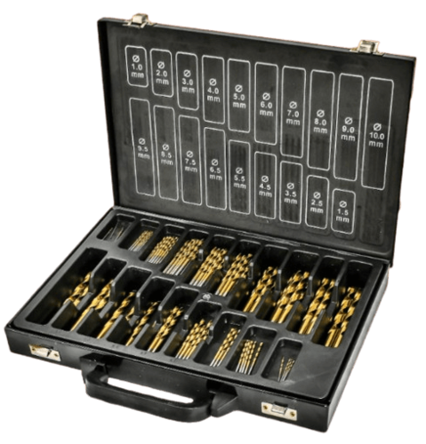סט מקדחים במזוודה 100 יחידות HSS SUPER 