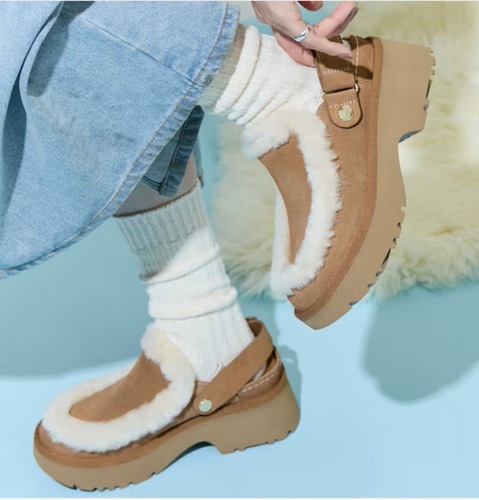 כפכף UGG ניו הייט לייס חום מידות 36-41 לנשים