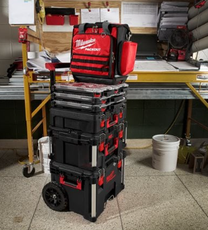 תיק טכנאים סגור 58 כיסים Milwaukee PACKOUT 58 