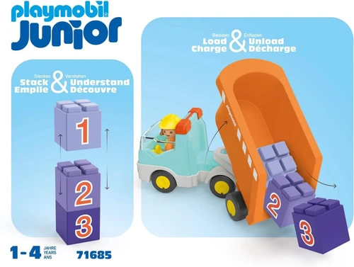 משחק פליימוביל ג'וניור: משאית זבל לגילאי 4+