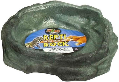 זואו מד קערת מים Repti Rock לזוחלים – מגוון גדלים | Zoo Med Repti Rock Reptile Water Dish