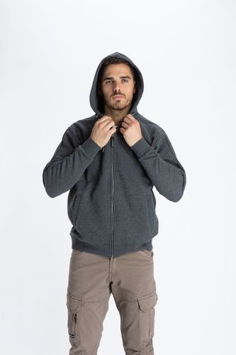 GIBSON COTTON HOODIE שחור
