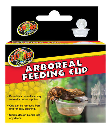 כוס האכלה לטפח זוחלים עץ עם כוס יניקה | Zoo Med Arboreal Feeding Cup