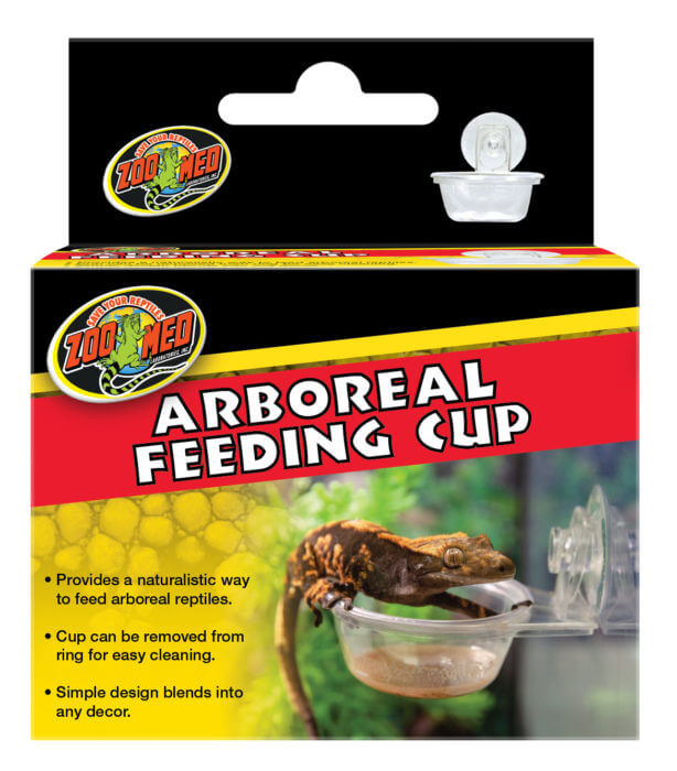 כוס האכלה לטפח זוחלים עץ עם כוס יניקה | Zoo Med Arboreal Feeding Cup