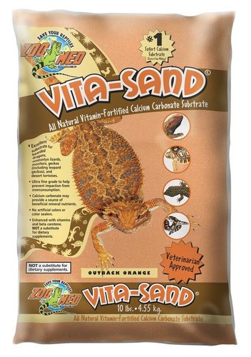 זואו מד מצע חולי מועשר בויטמינים | Zoo Med Vita-Sand® Vitamin-Fortified Calcium Carbonate Substrate
