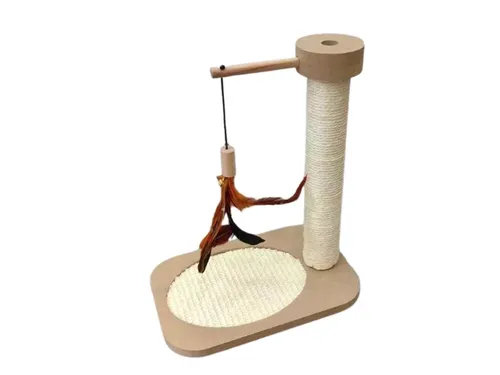 עמוד גירוד לחתולים עשוי עץ