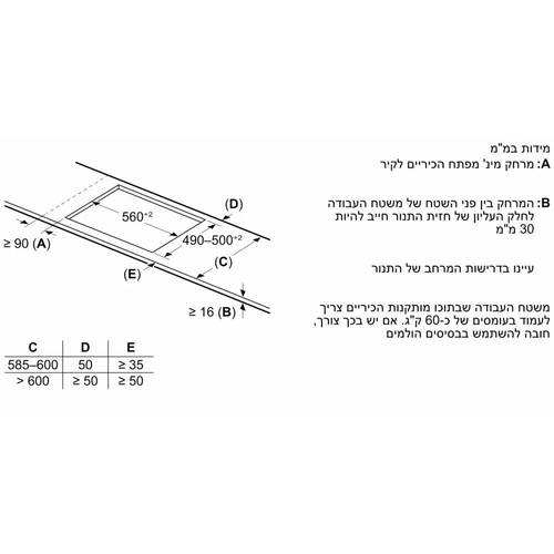 כיריים אינדוקציה 70 ס