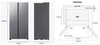 מקרר SBS דלת מול דלת 635 ליטר נטו + קיוסק Samsung RS70F64KET עם התקן שבת מובנה