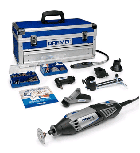 דרמל 4250 EZ -Twist פלטינים – כולל 128  אביזרים ו 6 אביזרים dremel