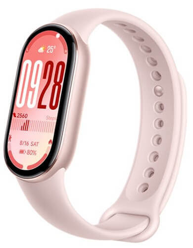 צמיד כושר חכם דור 10 דגם Xiaomi Smart Band 10 בצבע ורוד