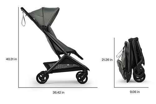 טיולון בוגבו בטרפליי 2 Bugaboo Butterfly קומפקטי מגיל לידה עם קיפול ביד אחת ואישור עלייה למטוס- חול מדבר