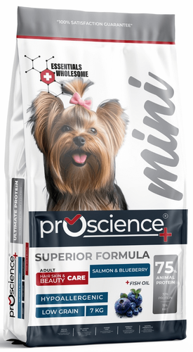 פרו סיינס מיני מזון לכלבים גזע קטן סלמון ואוכמניות 2 ק"ג