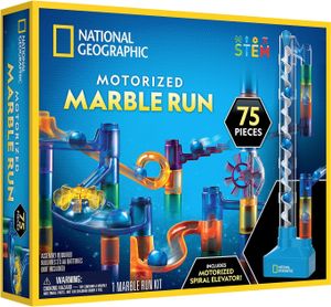 ערכת משחק לילדים: מרוץ גולות ממונע במדרון 75 חלקים