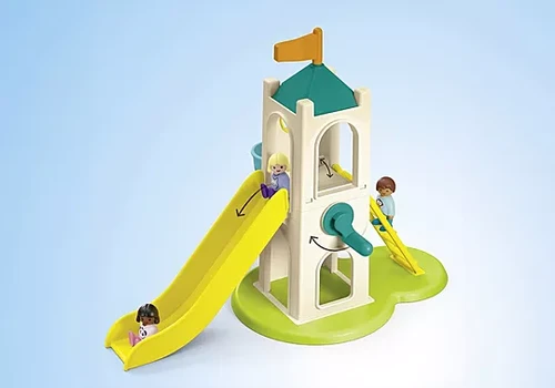 משחק פליימוביל גן משחקים עם מגלשה ענקית לגילאי 1+