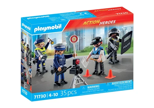 משחק פליימוביל סט משרות משטרה: 4 שוטרים שונים לגילאי 4+