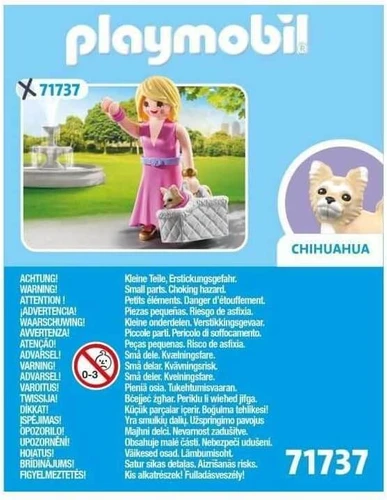 משחק פליימוביל גברת עם צ'יוואווה וסל להובלה לגילאי 4+
