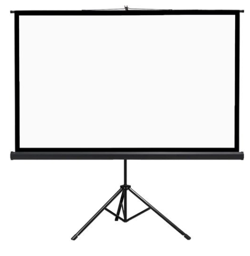 מסך הקרנה גלילה ידני Athena-Vega חצובה + סטנד244X244 
