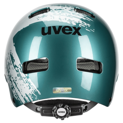 קסדת אופניים לילדים ירוק / כסוף - UVEX KID 3 HELMET