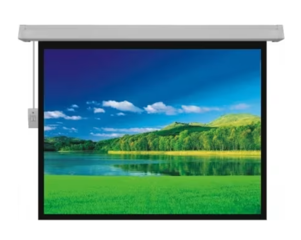 מסך הקרנה גלילה חשמלי SINOSCREEN (E244X244S) SCREEN 244X244 