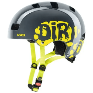 קסדת אופניים לילדים אפור / צהוב - UVEX KID 3 HELMET