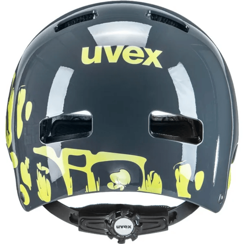קסדת אופניים לילדים אפור / צהוב - UVEX KID 3 HELMET