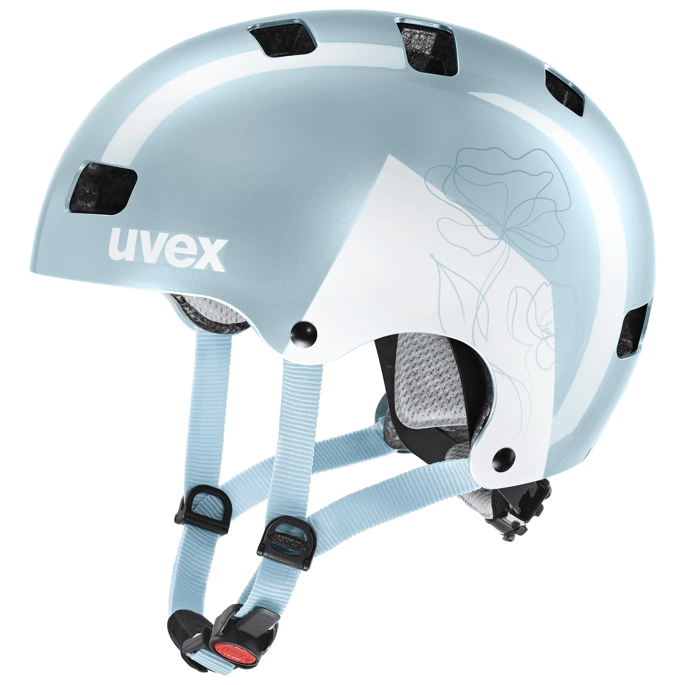 קסדת אופניים לילדים תכלת / כסוף - UVEX KID 3 HELMET