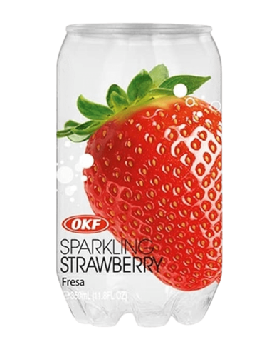 OKF - משקה מוגז בטעם תות 350 מ