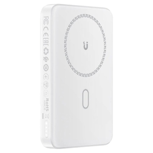 מטען נייד (סוללת גיבוי) 10000mAh לטעינה אלחוטית מהירה PD20W, לבן