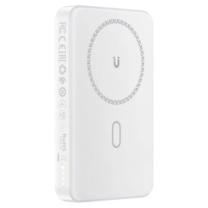 מטען נייד (סוללת גיבוי) 10000mAh לטעינה אלחוטית מהירה PD20W, לבן