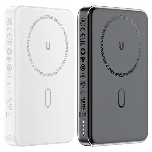 מטען נייד (סוללת גיבוי) 10000mAh לטעינה אלחוטית מהירה PD20W, שחור