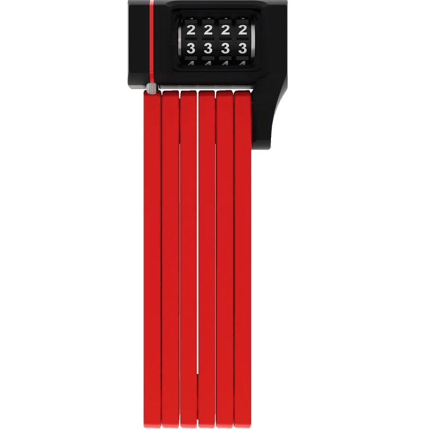 מנעול אופניים אבוס קומבינציה רמה 7 אדום - ABUS BORDO 5700/80 COMBO