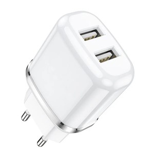 ראש מטען מהיר 2 יציאות USB-A, הספק מקסימלי 12W