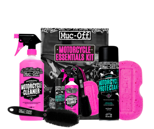 ערכה לניקוי טיפוח והגנה לאופנוע מאק אוף – MUC-OFF MOTORCYCLE ESSENTIALS KIT