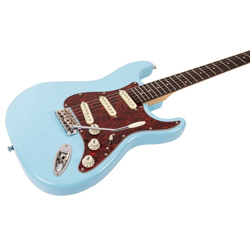 זוית נוספת Vintage V65 ReIssued Vibrato Electric Guitar ~ Candy Apple Blue