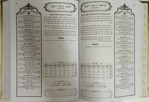 לוח שנה חכמי ספרד תשפ