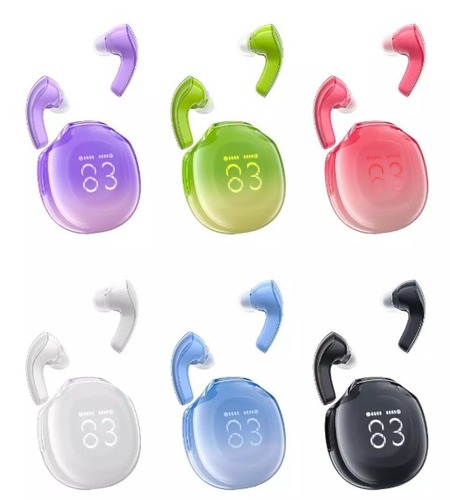 אוזניות אלחוטיות Bluetooth עם סינון רעשים, תצוגת LED חדשנית, עמידות למים
