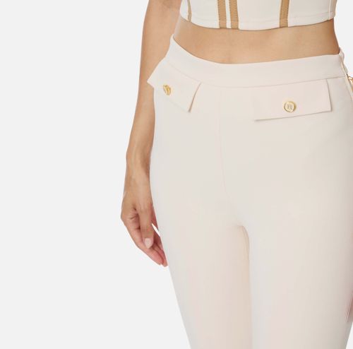 Double crêpe trousers