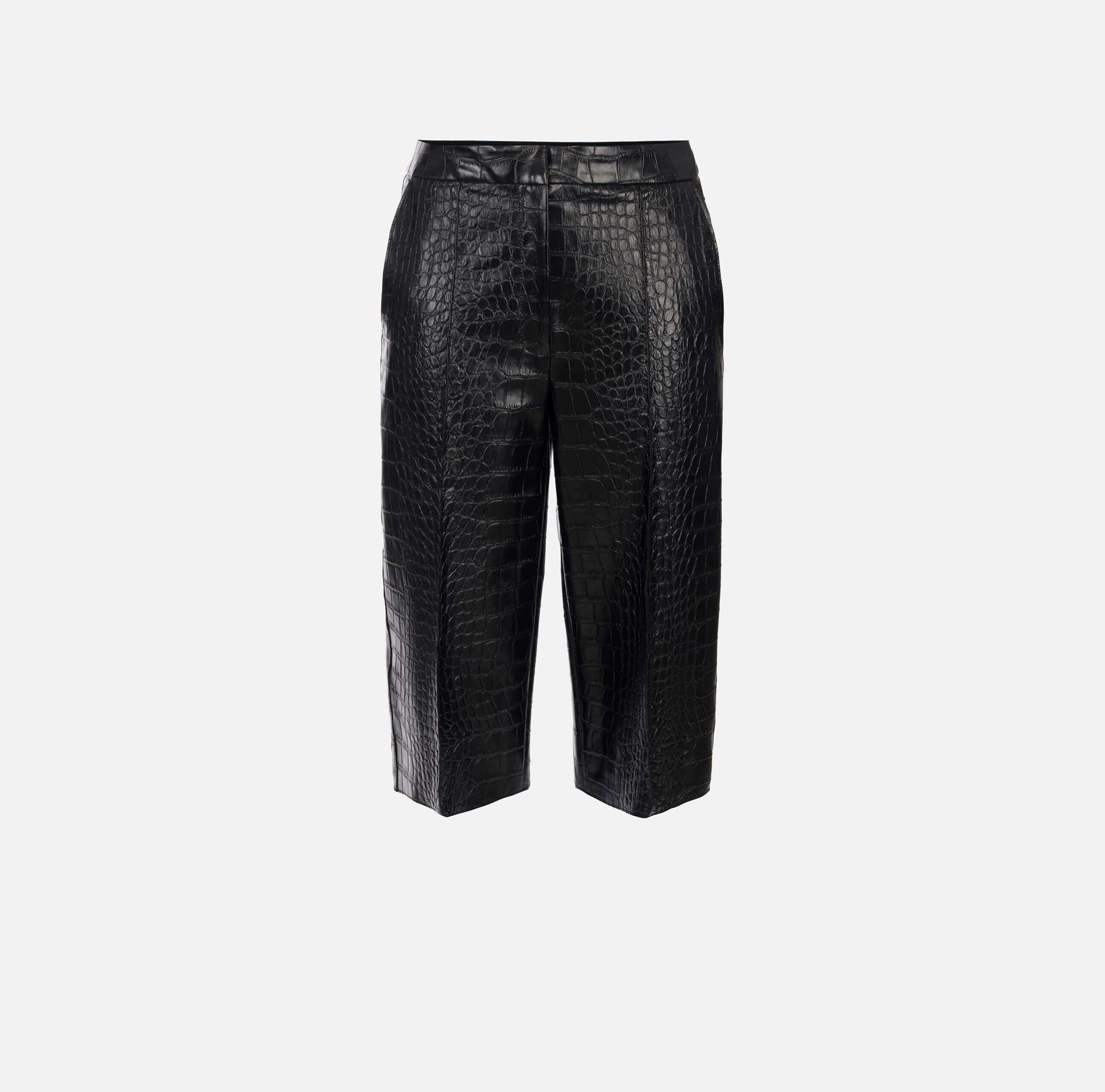 Trousers with crocodile print