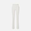 Trousers in lightweight crêpe fabric with jewel chain