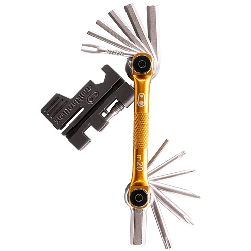 אולר מולטי טול זהב - CRANK BROTHERS 20 MULTITOOL