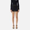 Shorts in lightweight crêpe fabric with jewel chain