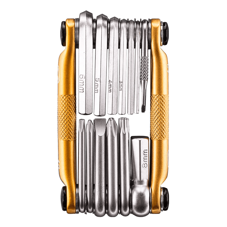 אולר מולטי טול זהב - CRANK BROTHERS 13 MULTITOOL