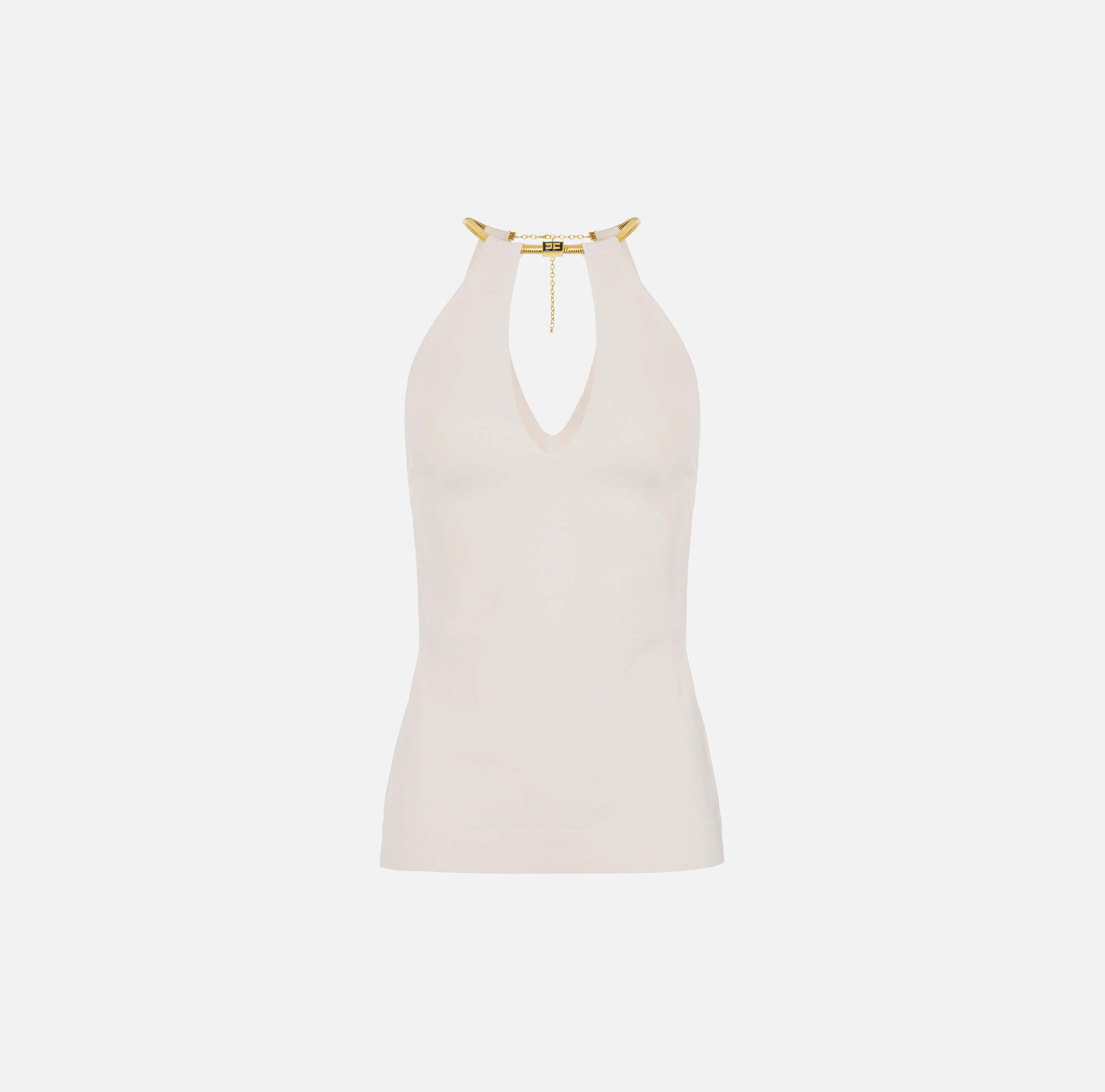 Knit top with jewel snake - COLOR SUNRISE