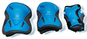 סט מגינים PRO לילדים: מרפקים, ברכיים וידיים לגילאי 3-5 ומעלה - כחול