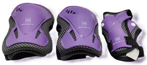 סט מגינים PRO לילדים: מרפקים, ברכיים וידיים לגילאי 5-10 ומעלה - סגול