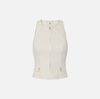 Top in double-layer crêpe fabric with zip details