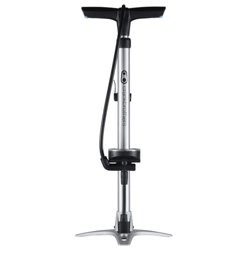 משאבת רצפה לניפוח לאופניים כסף - CRANKBROTHERS STERLING
