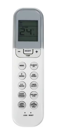 שלט תואם רחוק למזגני טורדנו מידאה MIDEA RG36