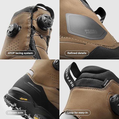 מגף אדונצ'ר קצר רבלהורן חום - REBELHORN DEFENDER-X BOOTS