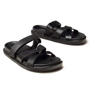 אדיס כפכפים עם רצועות לנשים בצבע שחור |36-41 | ADISS BLACK 231